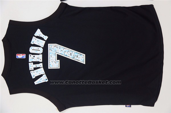 Maglia Diamonds Editon New York Knicks Carmelo Anthony #7 Nero